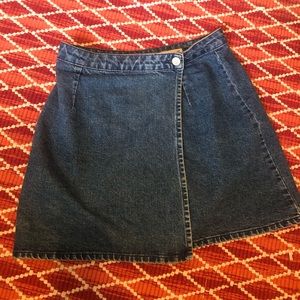 Denim Wrap skirt